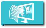 Icon for Word Processing with a W and G for Word and Google